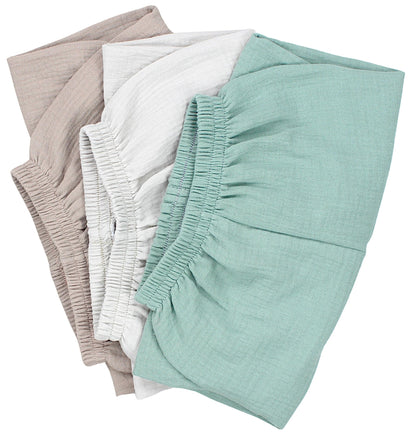 TupTam Baby Unisex Boys Muslin Trousers Girls Lightweight Summer Trousers Muslin Trousers Pump Trousers Pack of 3