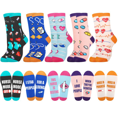 Belloxis Women's Socks 39-42 Horse Girls Gift Knee Socks Women's Rider Cotton Socks