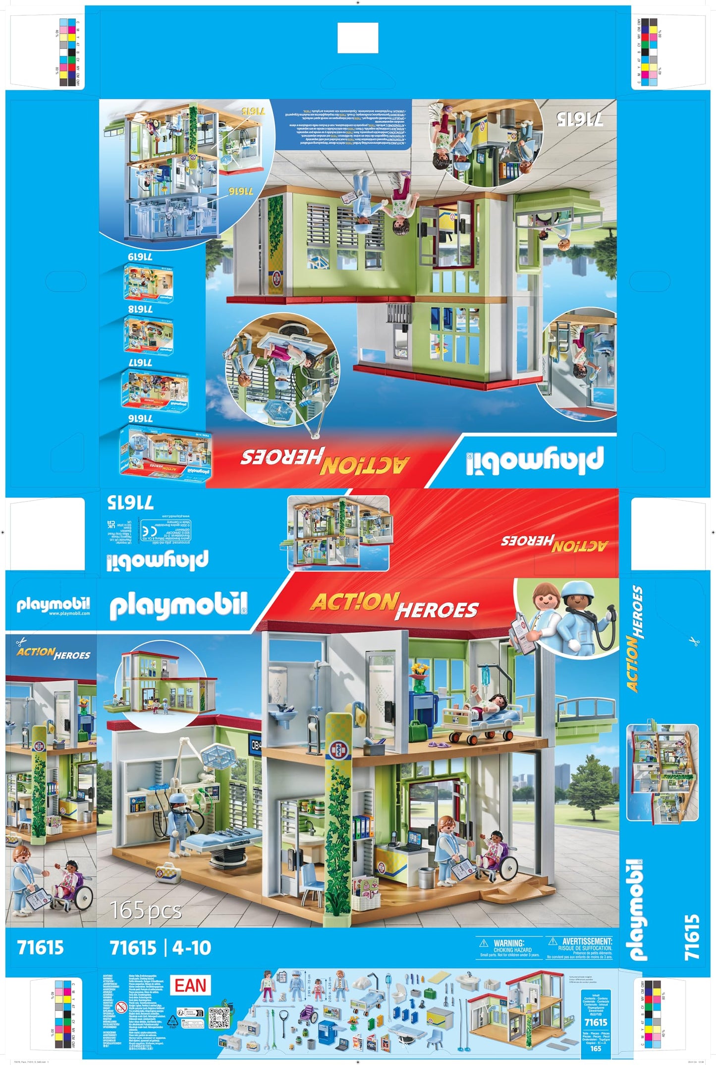 PLAYMOBIL | Action Heroes | Kinderarzt mit Teddybär | nachhaltiges Spielzeug für Kinder ab 4 Jahren | 71619