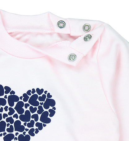 Baby Mädchen Langarm Shirt mit Print Saying Baby Hose Baby Kleidung 2-teiliges Set