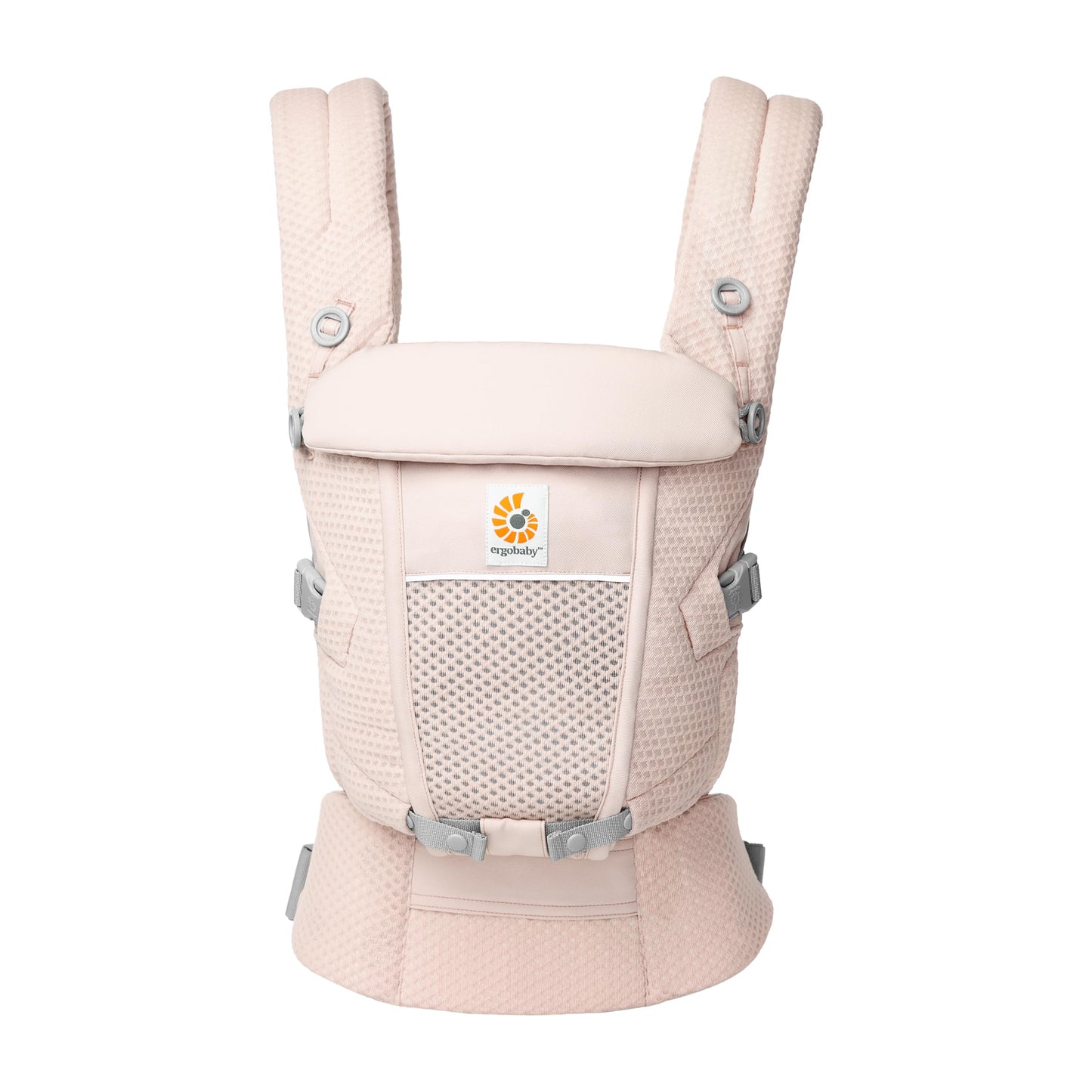 Ergobaby Adapt Babytrage für Neugeborene ab Geburt, 3-Positionen SoftFlex Mesh Ergonomische Babybauchtrage Rückentrage Baby-Tragetasche, Natural Beige, 1 Einheit