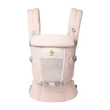 Ergobaby Adapt Babytrage für Neugeborene ab Geburt, 3-Positionen SoftFlex Mesh Ergonomische Babybauchtrage Rückentrage Baby-Tragetasche, Natural Beige, 1 Einheit