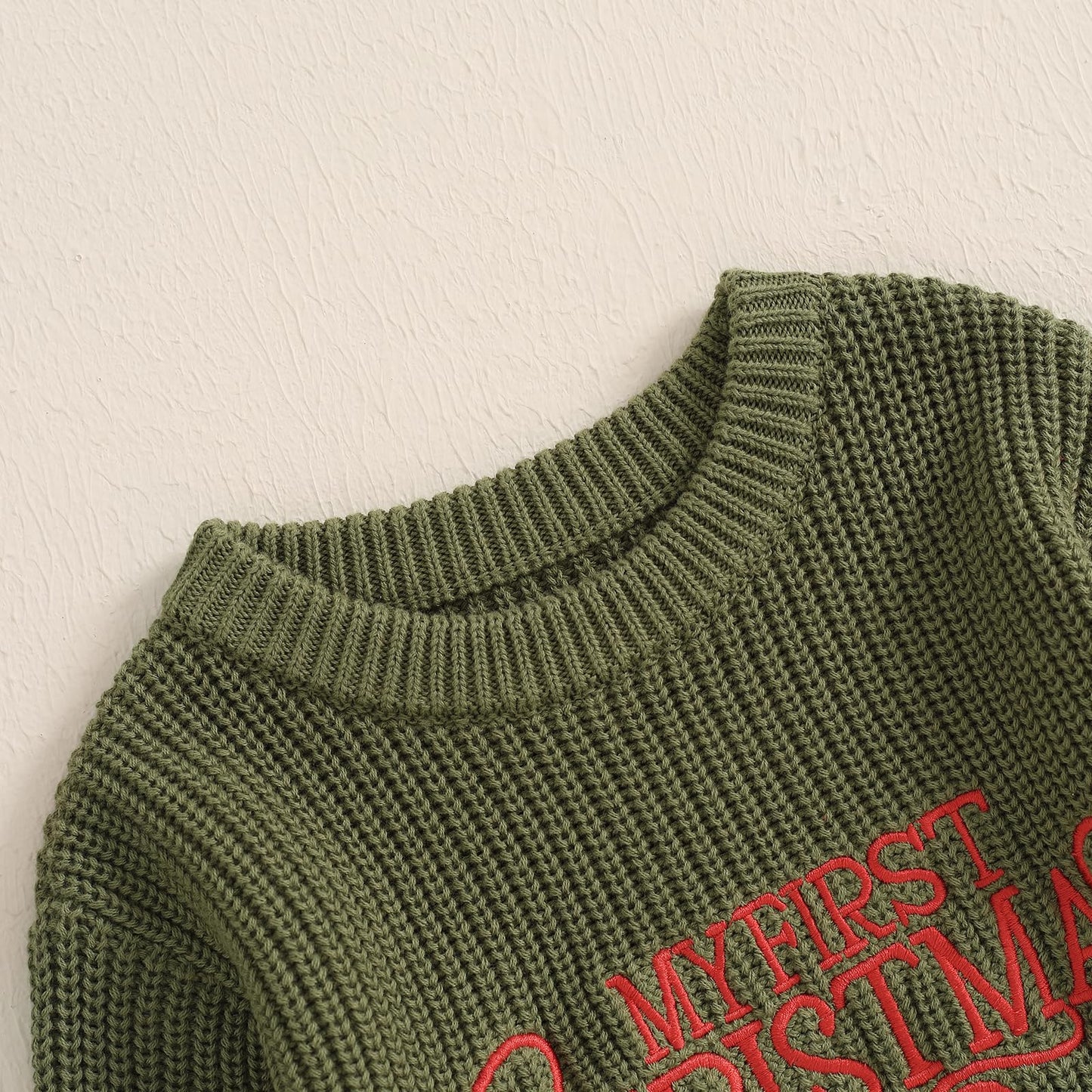 Geagodelia Knitted Christmas Romper Baby Girl Boy Christmas Jumper My First Christmas Newborn Baby Jumper Romper Bodysuit Christmas Jumper