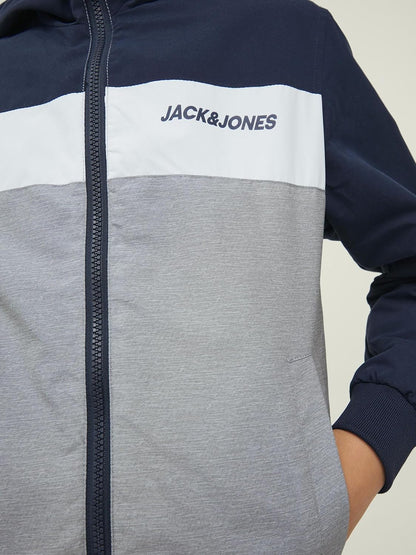 JACK &amp; JONES Jjerush Blocking Hood Bomber Sn Jr Boys Jacket 
