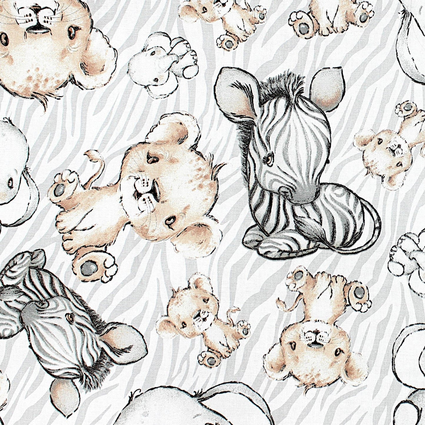 TupTam Krabbeldecke für Baby 120x120 cm - Gepolsterte Spieldecke Baby Baumwolle, XXL, OEKO-TEX, Weich & Hautfreundlich, Farbe: Wald/Beige