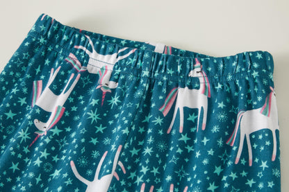 LOLPIP Mädchen Pyjamas 100% Baumwolle Schlafanzug für Kinder Schlafkleidung Langarm 4 Stück Set 1-12 Jahre