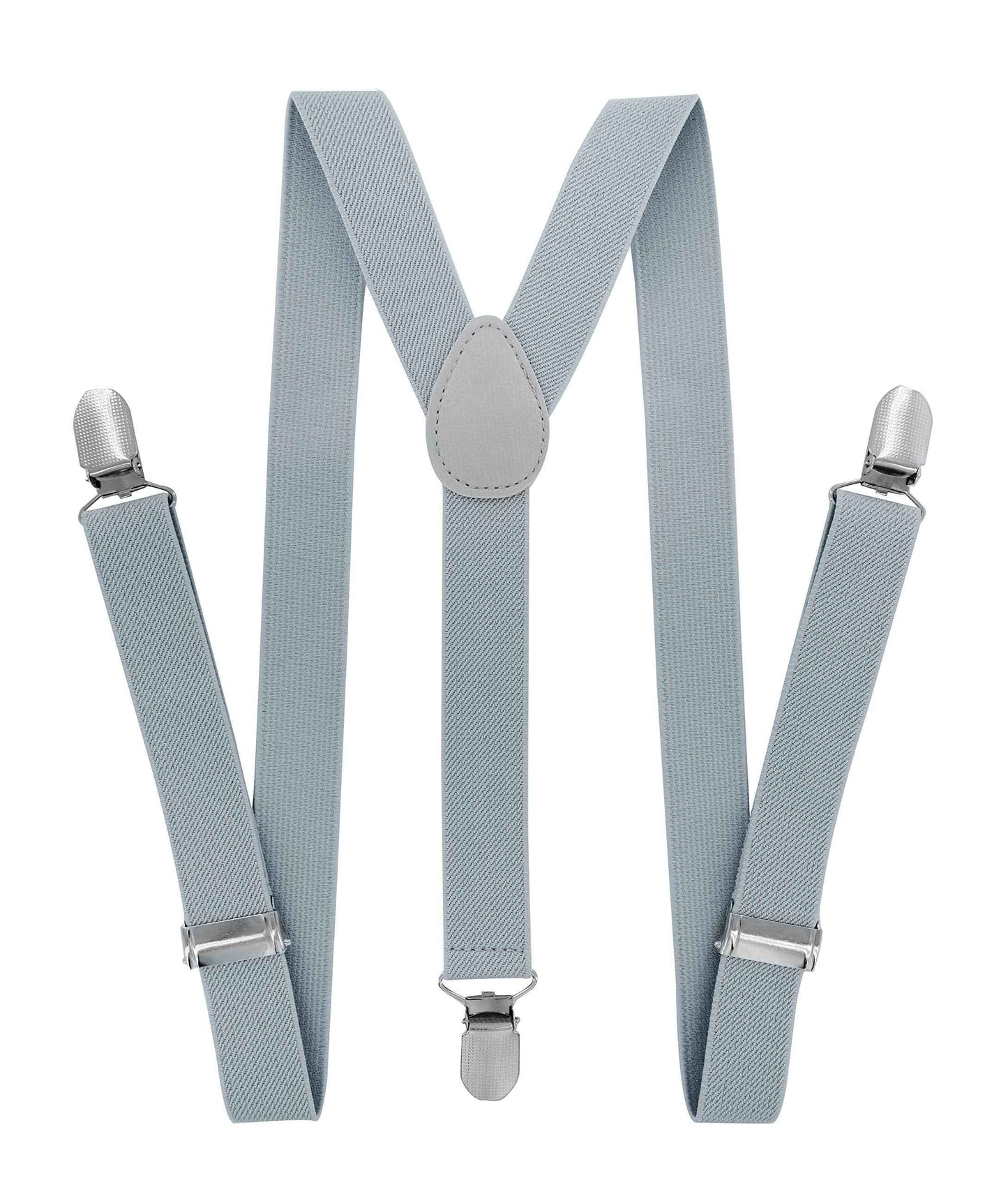 axy HTK25-1 Children's Boys Braces Y Shape Wide 2.5 cm with 3 Strong Clips Can be Combined with Bow Tie Plain Colours