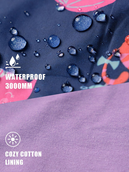 YOUNGSOUL Girls Rain Jacket Wind and Waterproof Transition Jacket 