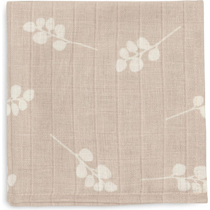Jollein 537-848-66095 Spucktücher Mundtücher Musselin 3er Set Teddybär weiß (31x31cm)