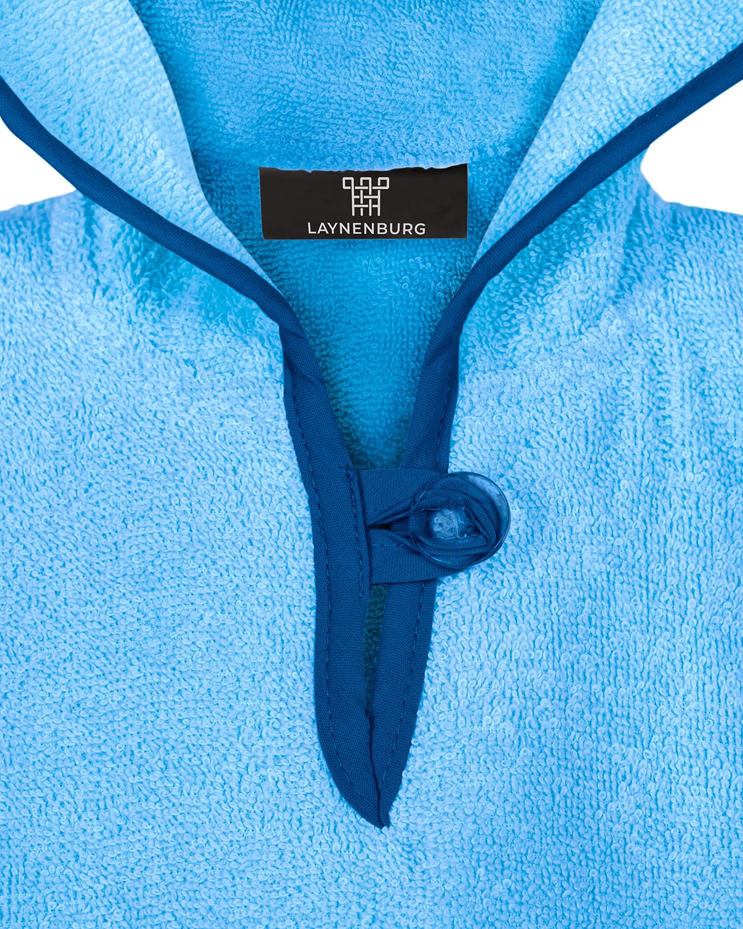 LAYNENBURG Premium Badeponcho Kinder mit Kapuze - 100% Baumwolle - OEKO TEX - Baby Jungen Mädchen Handtuch Poncho Frottee