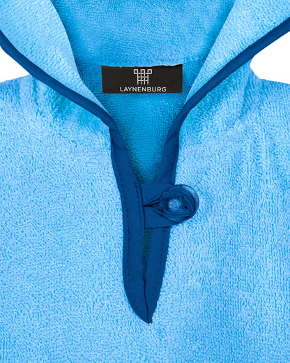 LAYNENBURG Premium Badeponcho Kinder mit Kapuze - 100% Baumwolle - OEKO TEX - Baby Jungen Mädchen Handtuch Poncho Frottee