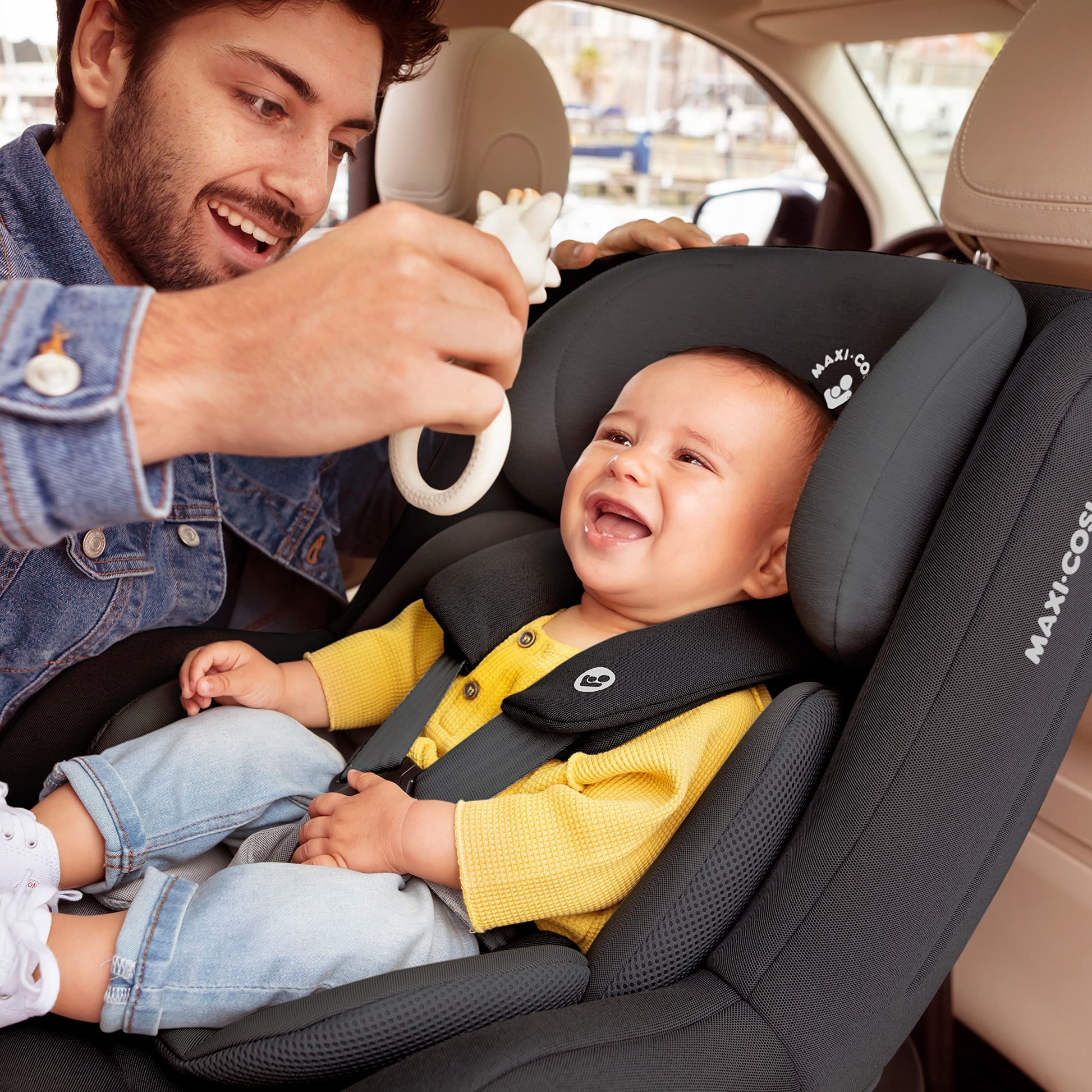 Maxi-Cosi Pearl Pro² i-Size, Kleinkinderautositz, ISOFIX, Rückwärtsgerichteter Autositz, Gruppe 1, Ab ca. 6 Monate bis 4 Jahre, 67 bis 105 cm, Authentic Black - Meloni2