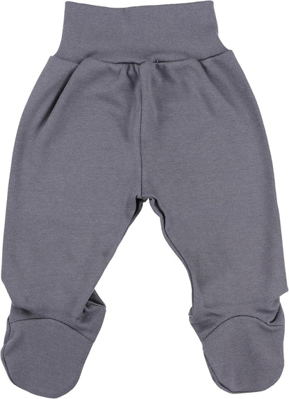 TupTam Baby Unisex Pants with Foot Colourful 5-Pack 