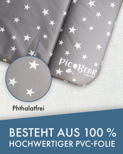 pic Bear Wickelauflage - hochwertige OEKO-TEX Wickeltischauflage - pflegeleichte Wickelunterlage - Auflage Wickelkommode - 85 x 72 cm - Sealife