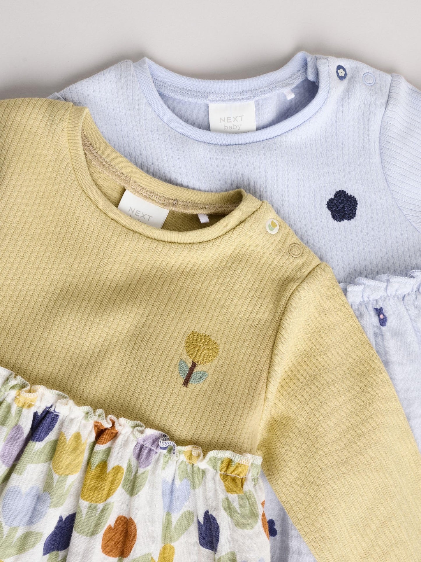 NEXT Baby Mädchen Jersey-Kleid, 2er-Pack