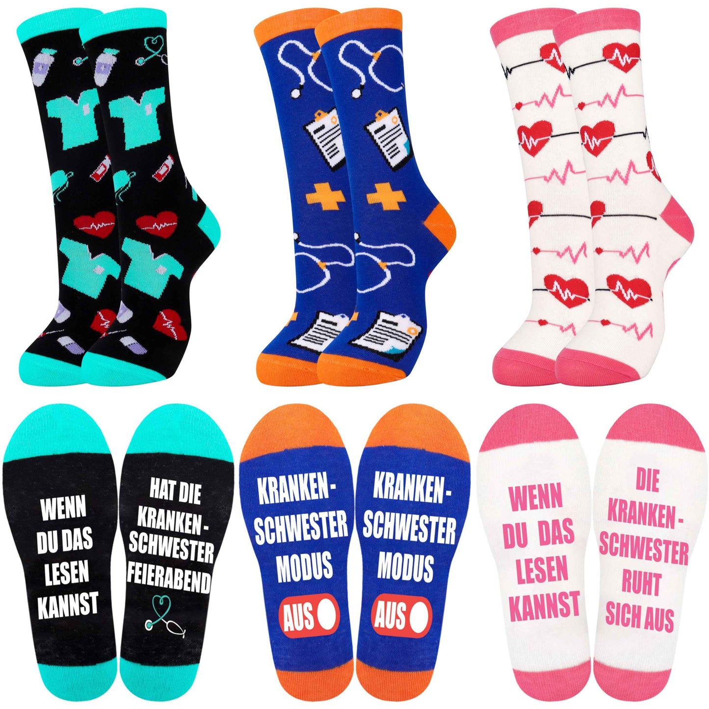 Belloxis Women's Socks 39-42 Horse Girls Gift Knee Socks Women's Rider Cotton Socks