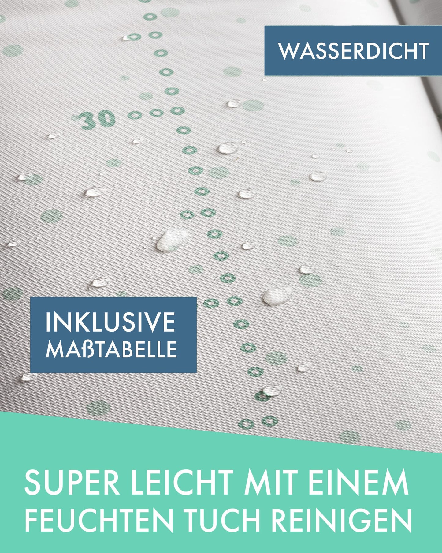 pic Bear Wickelauflage - hochwertige OEKO-TEX Wickeltischauflage - pflegeleichte Wickelunterlage - Auflage Wickelkommode - 85 x 72 cm - Sealife