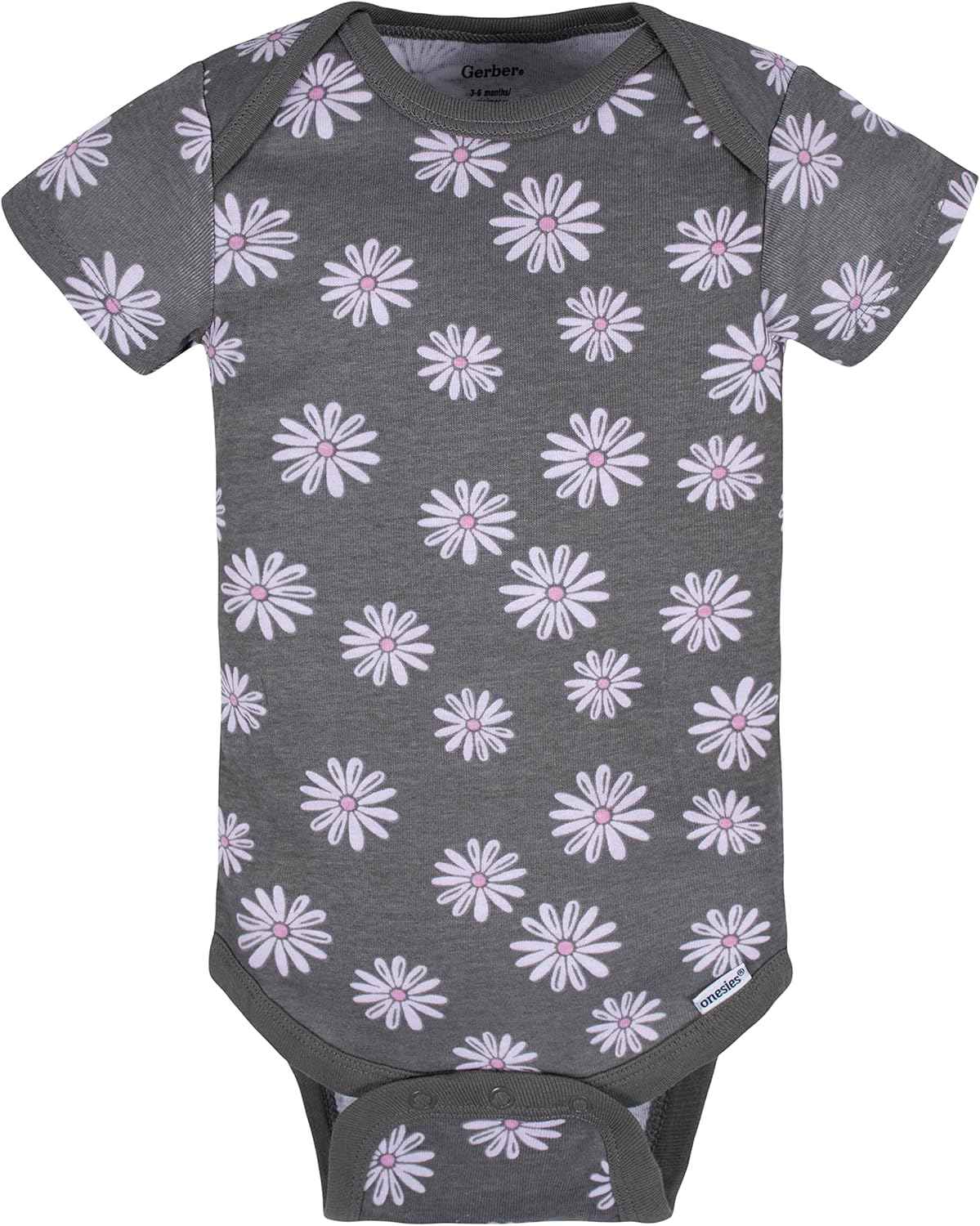 Baby-Mädchen 8er-Pack kurzärmlige Onesies-Bodys, Lavendelgarten, Neugeboren
