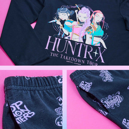 KPop Demon Hunters Girls Teens 5-14 Soft Fabric Pyjamas Set Anime Demon Hunter Merch Gifts for Kids