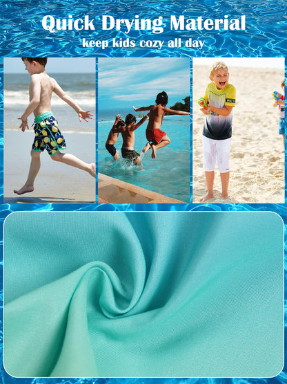 Badehose Jungen Farbverlauf Badeshorts mit Meshfutter und Verstellbarem Tunnelzug