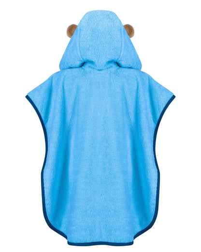 LAYNENBURG Premium Badeponcho Kinder mit Kapuze - 100% Baumwolle - OEKO TEX - Baby Jungen Mädchen Handtuch Poncho Frottee