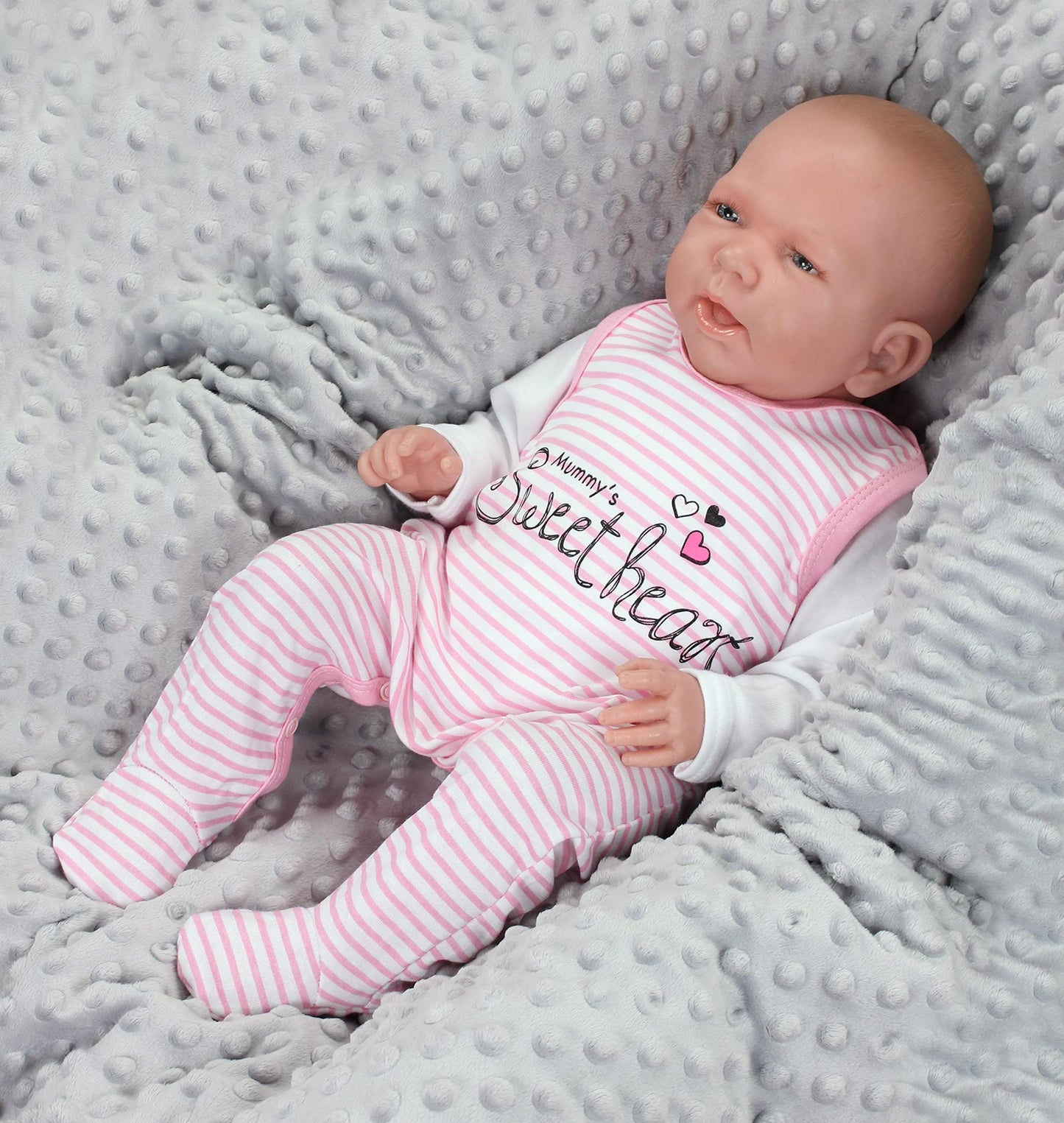 TupTam Baby Mädchen Strampler mit Aufdruck Spruch 3er Pack