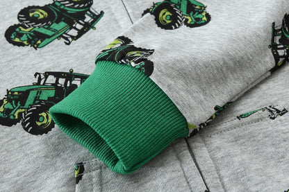 CM-Kid Hoodie Boys Hoodie Zipper Sweat Jacket Long Sleeve Children Cotton Hooded Jacket Warm Tops Size 92-122 