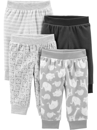 Simple Joys by Carter’s Unisex-Babyhosen 4er-Pack Fleecehosen