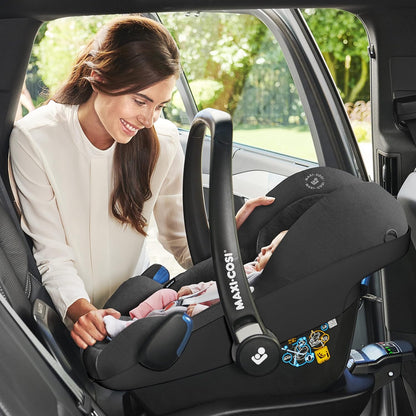 Maxi-Cosi Pebble Pro i-Size Babyschale, Kindersitz für Neugeborene, ab der Geburt bis ca. 12 Monate, 45 bis 75 cm, Essential Black - Meloni2