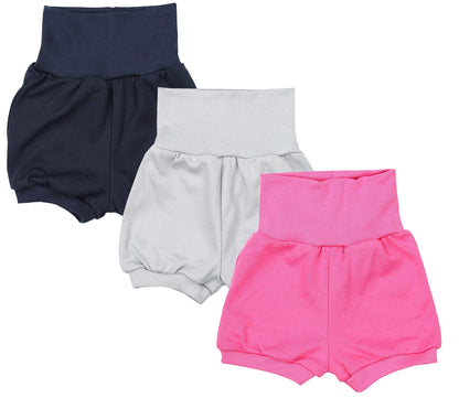 TupTam Baby Mädchen Kurze Pumphose 3er Pack