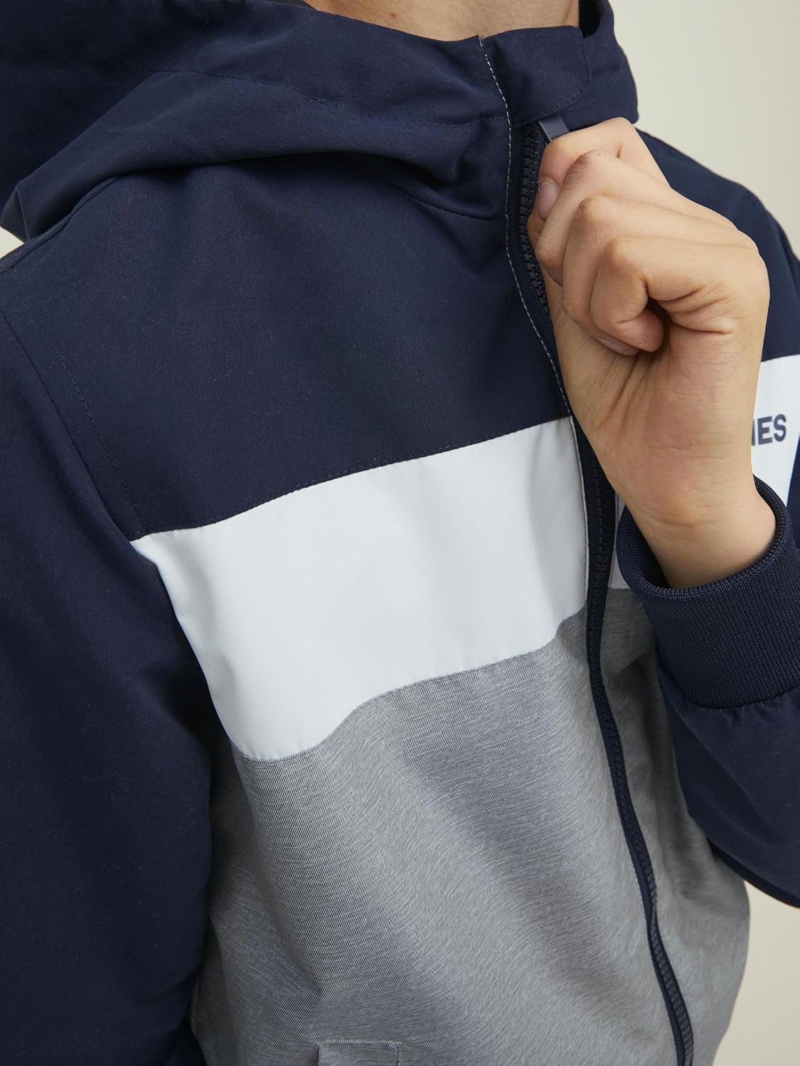 JACK &amp; JONES Jjerush Blocking Hood Bomber Sn Jr Boys Jacket 