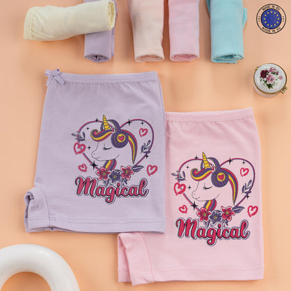 LOREZA ® 10er Pack Mädchen Pantys Boxershorts Unterwäsche aus Baumwolle - Gr. 92-170