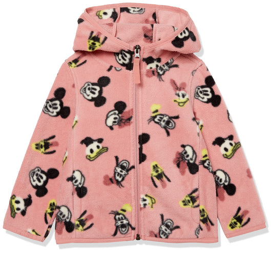 Essentials Disney Marvel Star Wars Princess Girls Polar Fleece Full Zip Hooded Jacket 