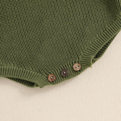 Geagodelia Knitted Christmas Romper Baby Girl Boy Christmas Jumper My First Christmas Newborn Baby Jumper Romper Bodysuit Christmas Jumper