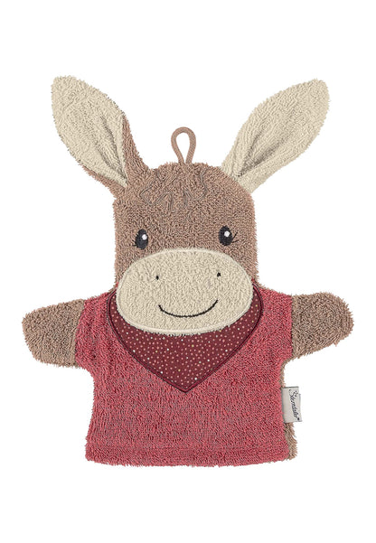 Sterntaler Spiel-Waschhandschuh Bär Ben, Größe: 22 x 24 cm, Mittelgrün
