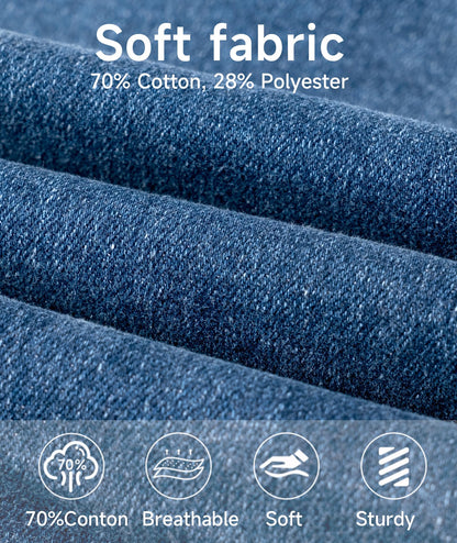 YoungSoul Jungen Jeanshosen - Jeans mit Abschürfungen - Kinder Hose mit elastischem Bund Gr. 128-176
