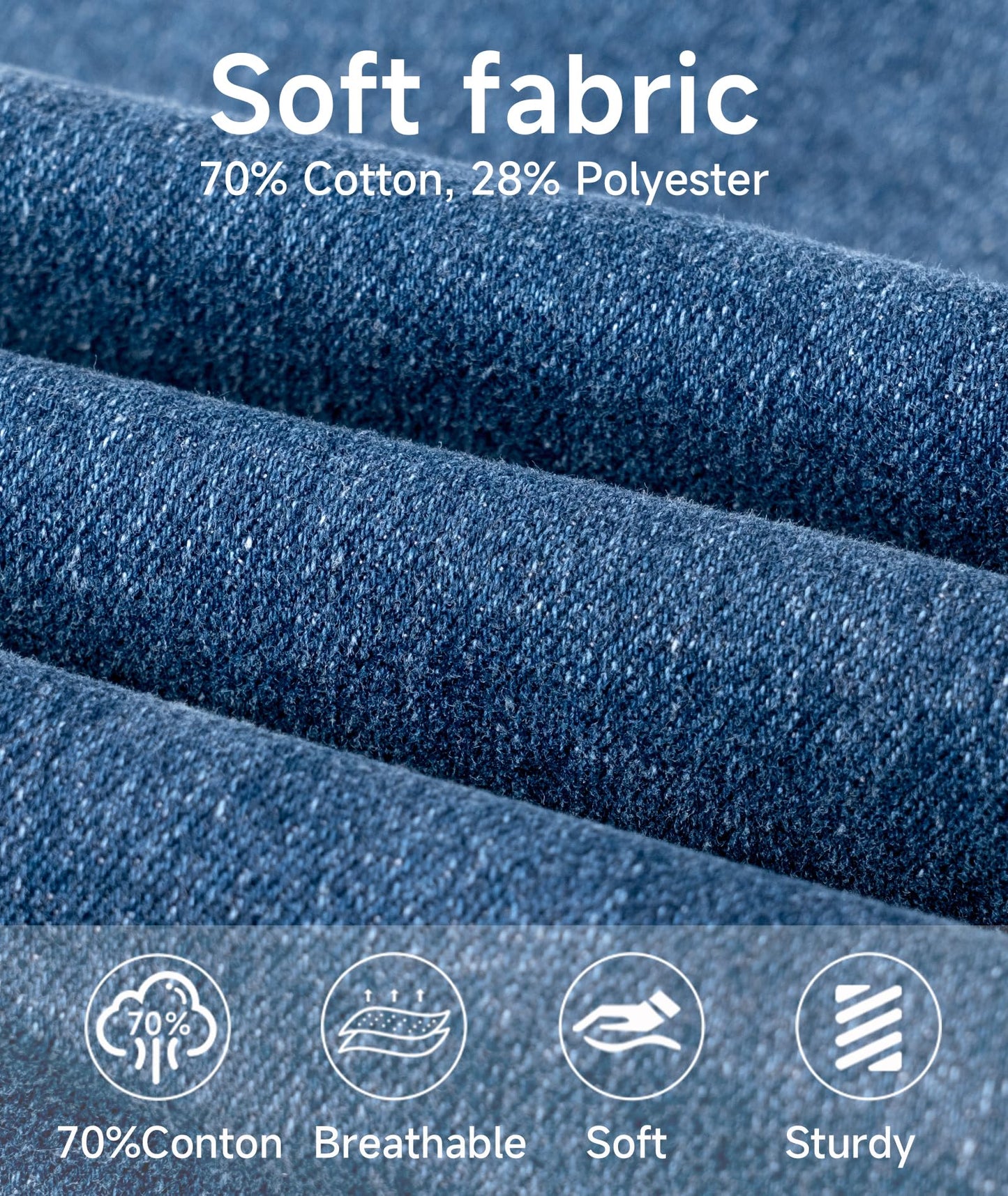 YoungSoul Jungen Jeanshosen - Jeans mit Abschürfungen - Kinder Hose mit elastischem Bund Gr. 128-176