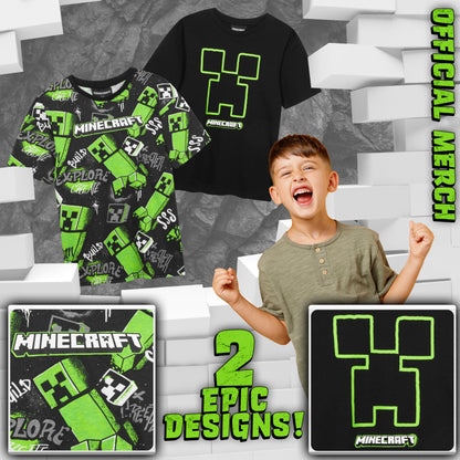 Get Trend T-Shirts für Jungen Teenager Einzeln oder im 2er Pack Weich Tshirt Kurzarm Gamer T Shirt Kinder Geschenk
