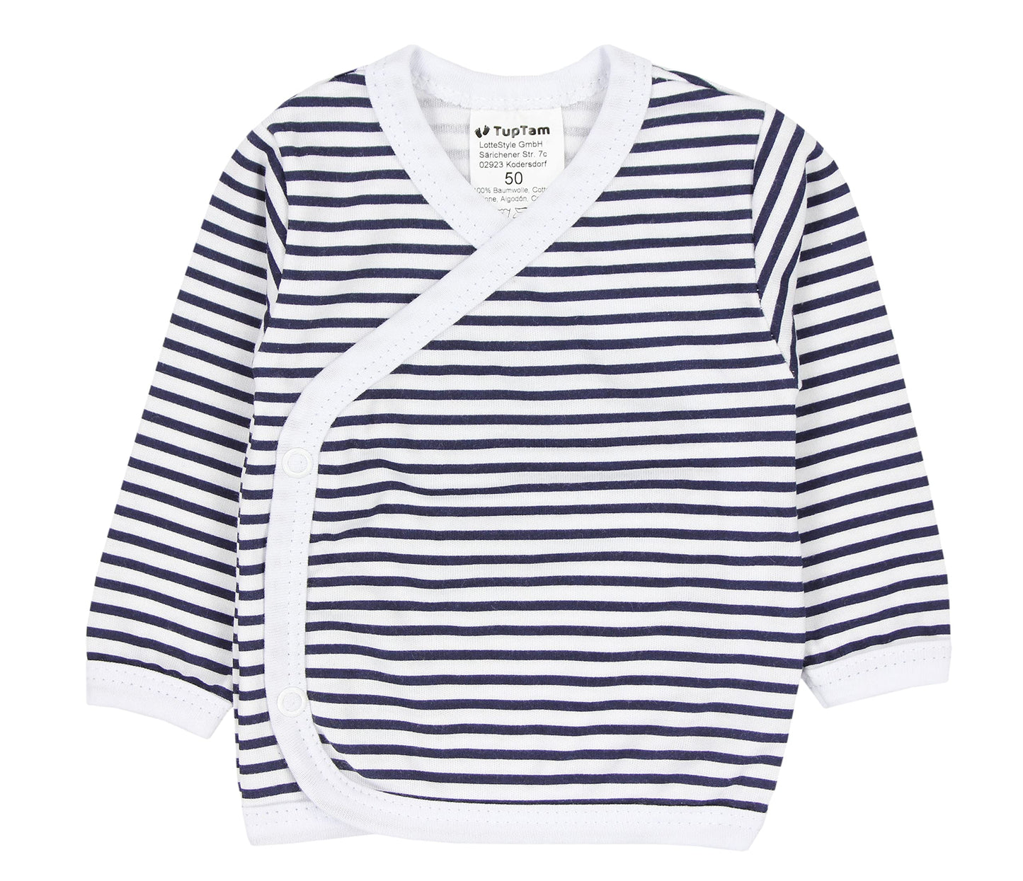 TupTam Baby Jungen Langarm Wickelshirt Baumwolle 5er Set