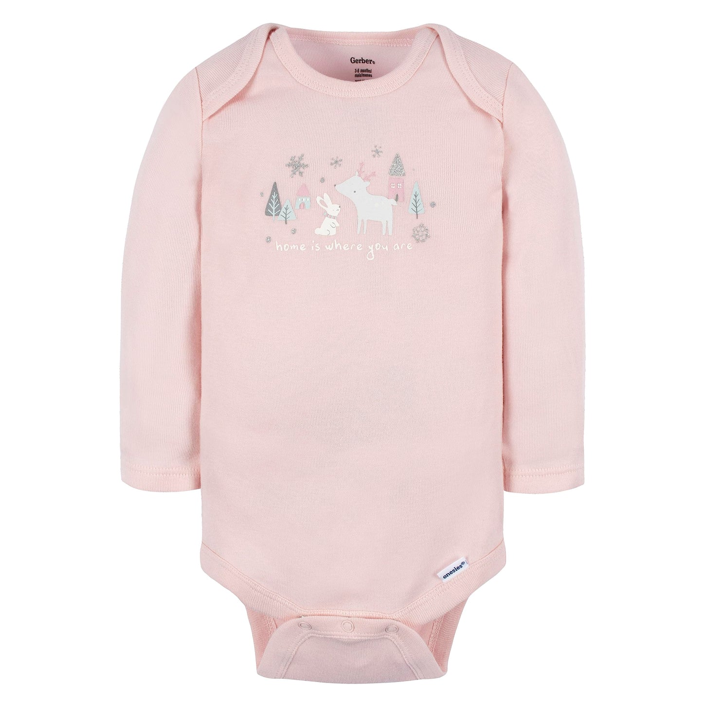 Mädchen 6er-Pack Langarm-Strampler Bodys Baby und Kleinkind T-Shirt Set (6er Pack)