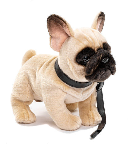 Uni-Toys - Französische Bulldogge (beige) - Ohne Leine - 26 cm (Länge) - Plüsch-Hund - Plüschtier, Kuscheltier