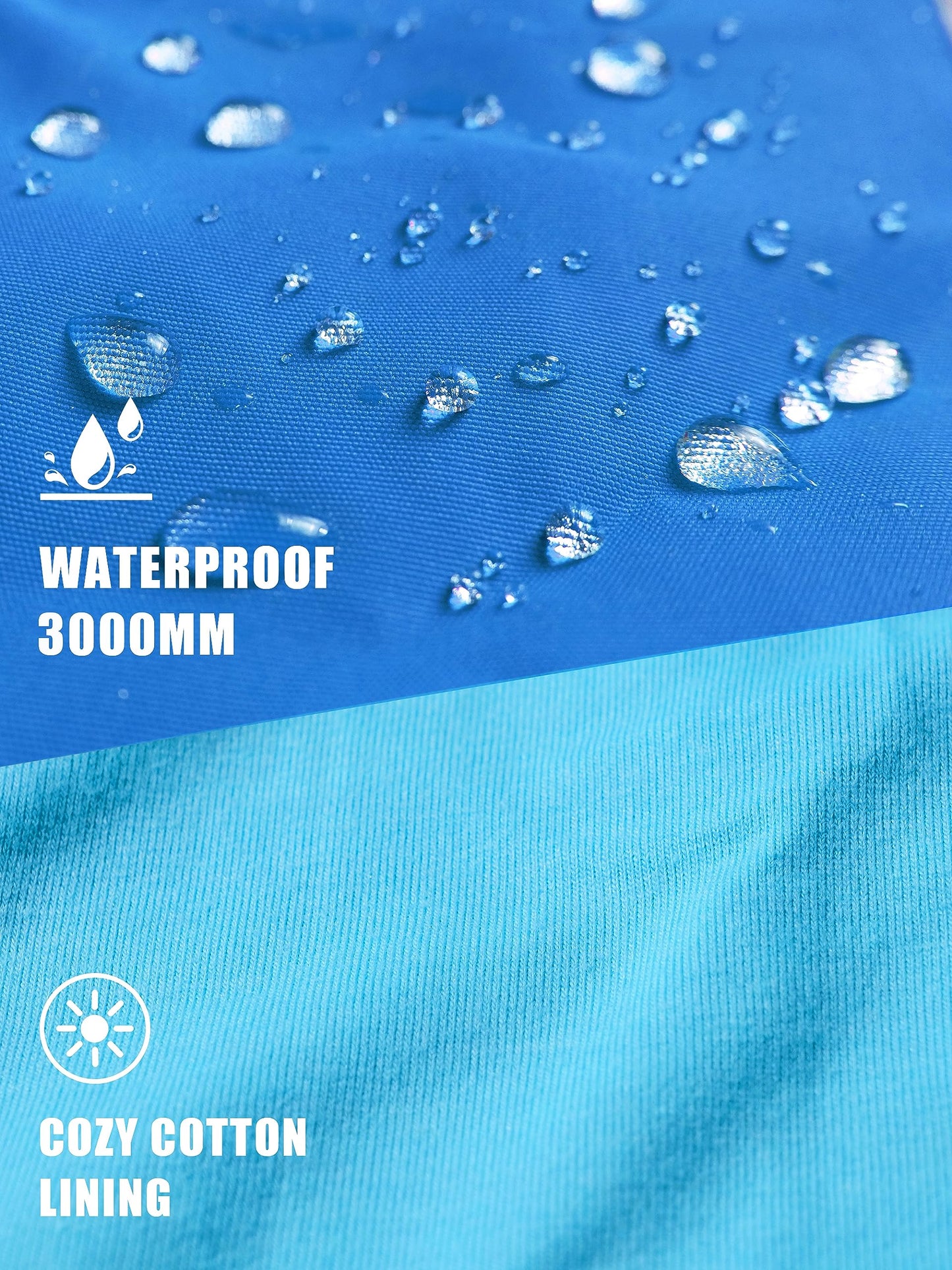 YOUNGSOUL Kinder Wind und Wasserdicht Regenjacke mit Farbblock
