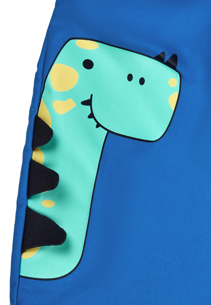 Sterntaler Badeshorts Dino - UV-Schutz 50+ Schwimmhose Knielang - Jungen Beachwear - Baby Schwimmshort mit Windeleinsatz bis Größe 86/92 und verstellbarem Kordelzug im Bund