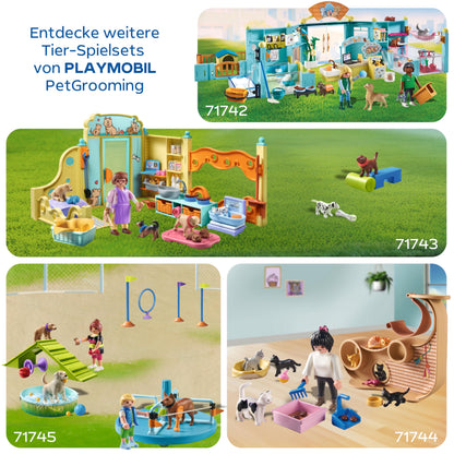 PLAYMOBIL Cat Café Cat Toy Child Animal Figure Set Toy for Children from 4 Years 71744