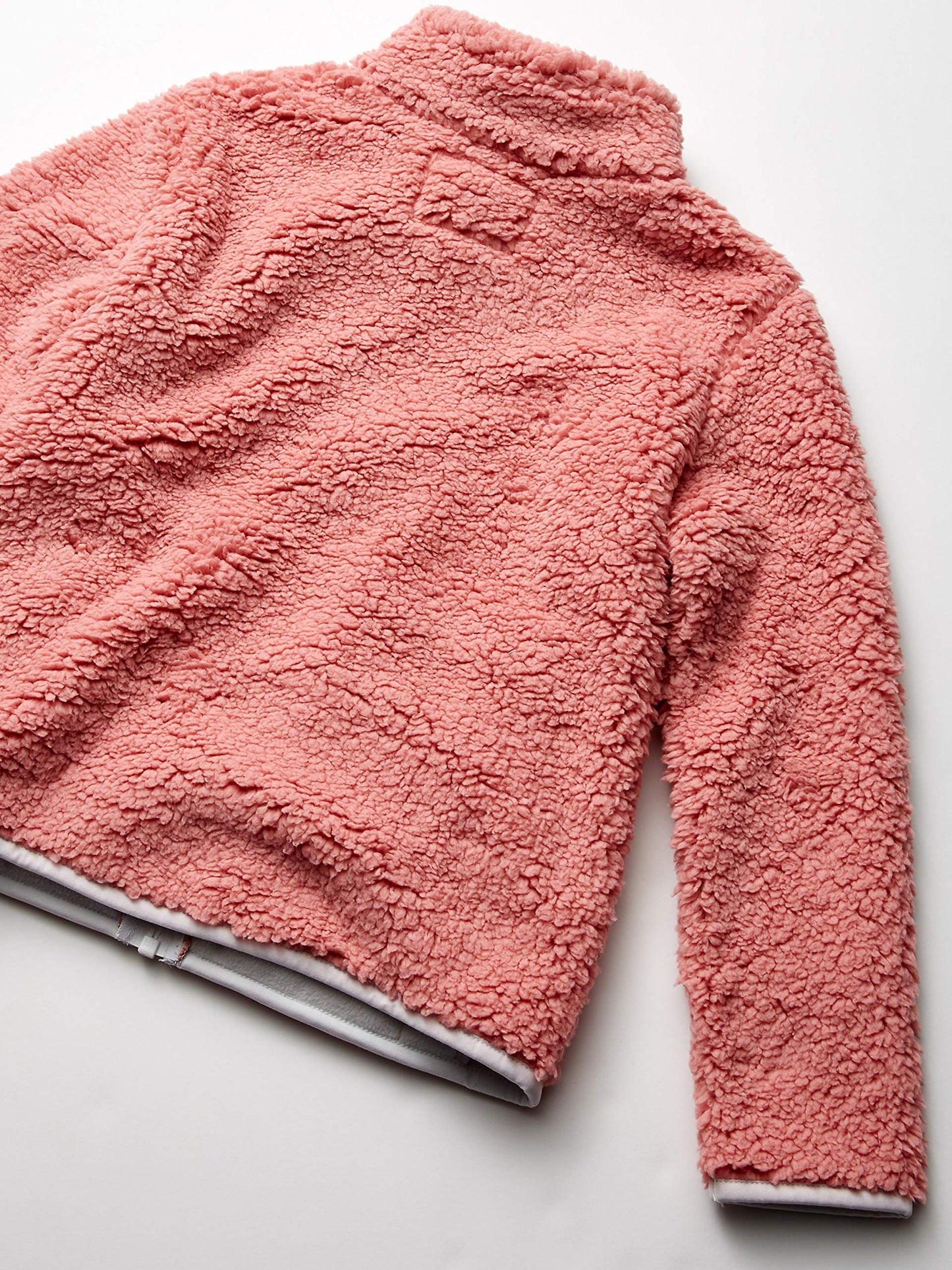 Amazon Essentials Mädchen Sherpa-Fleecejacke mit durchgehendem Reißverschluss