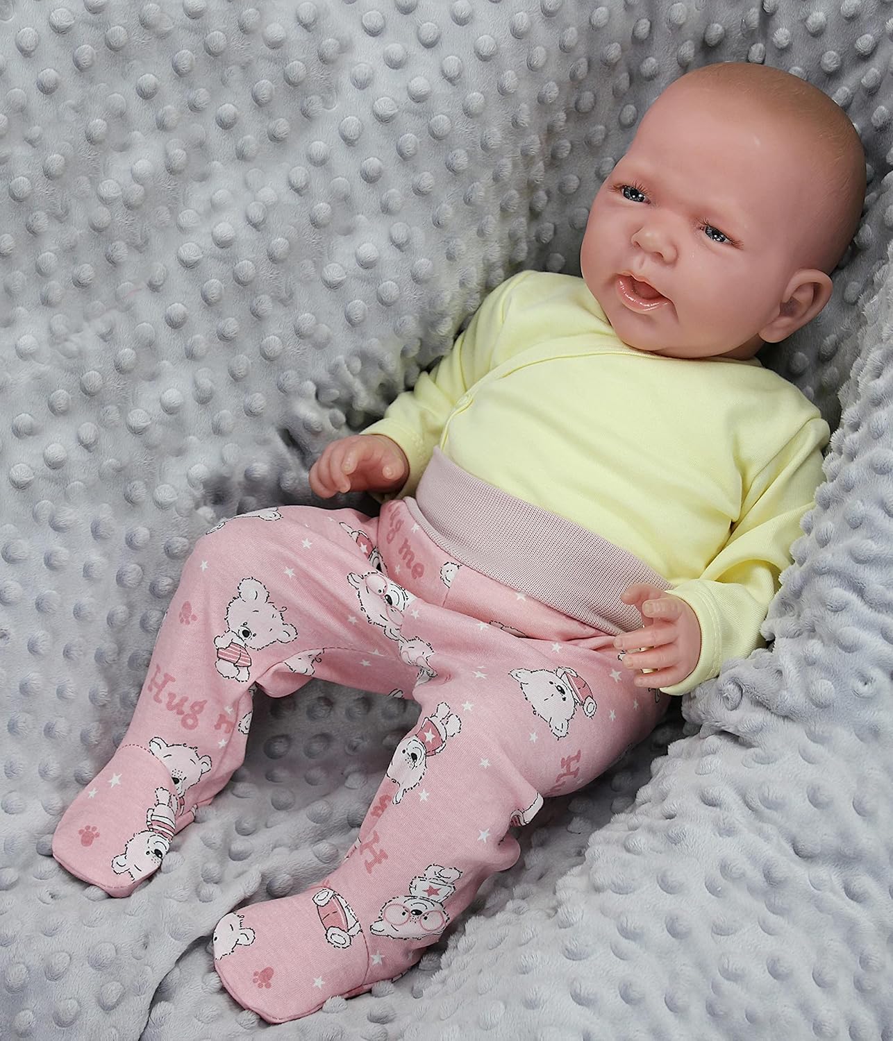 TupTam Baby Unisex Pants with Foot Colourful 5-Pack 