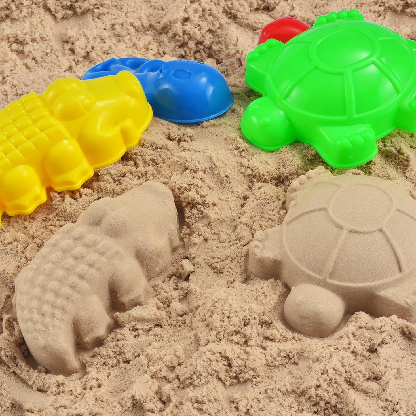 JOYIN 24 Piece Sandpit Toy Set, Beach Toy, Children's Sand Shapes, Mesh Bag, Beach, Sand Toy for Boys Girls Children Sand Toy from 3 4 5 Years