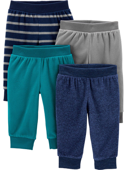 Simple Joys by Carter’s Unisex-Babyhosen 4er-Pack Fleecehosen