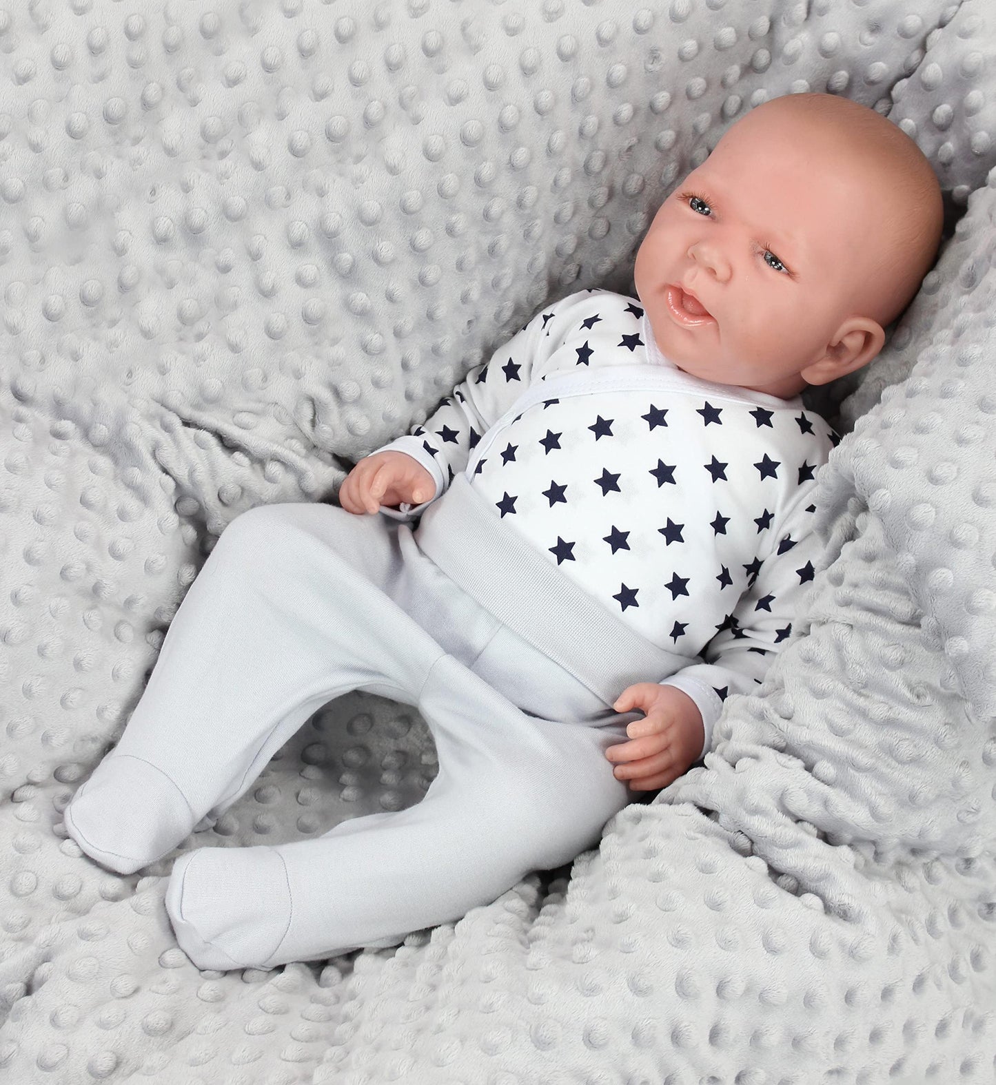 TupTam Baby Jungen Langarm Wickelshirt Baumwolle 5er Set