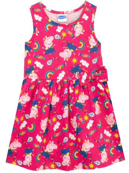 Peppa Pig Dress Girls Rainbow Summer Dress Girls Dresses for Girls